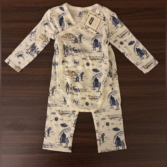 NWT- STAR WARS by Janie and Jack Baby Toile Wrap Matching Set - Picture 3 of 5